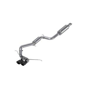 3 Inch Cat Back T409SS Exhaust System For 13-18 Ford Focus ST 2.0L EcoBoost Dual Center Outlet Black Coated Tips MBRP