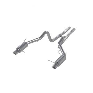 3in Cat Back Exhaust Dual Split Rear Street Version T409 Stainless Steel For 11-14 Ford Mustang GT 5.0L 11-12 Ford Shelby GT500 MBRP