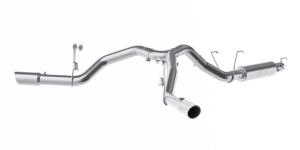 4 Inch Cat Back Exhaust System For 14-Up RAM 2500 6.4L Dual Split Side Exit Aluminized Steel MBRP