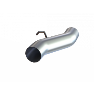 4 Inch Exhaust Pipe For 06-07 Silverado/Sierra 2500/3500 T409 Stainless Steel Regular Cab Adaptor Duramax MBRP