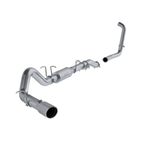 4 Inch Turbo Back Single Side Stock Cat Exit Aluminized Steel For 03-07 Ford F-250/350 6.0L Extended Cab/Crew Cab MBRP