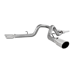 Cat Back Exhaust System 4 Inch Dual Split Side Aluminized Steel For 99-04 Ford F-250/350 V-10 MBRP