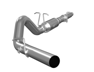 Cat Back Exhaust System 4 Inch Single Side Exit No Tip Included Aluminized Steel For 99-04 Ford F-250/350 V-10 MBRP