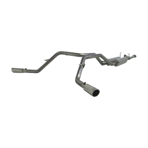 Cat Back Exhaust System Dual Side Exit T409 Stainless Steel For 07-08 Toyota Tundra 4.7/5.7L V8, DC-Std. and CM Short Bed 09-09 Toyota Tundra 4.7L, EC-Std. and SB/Crew Cab/Short Bed MBRP