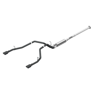 Cat Back Exhaust System Dual Split Rear Black Coated For 19-Up RAM Hemi 1500 5.7L Crew/Quad Cab MBRP