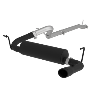 Cat Back Exhaust System Single Rear Exit Black For 12-18 Jeep Wrangler/Rubicon JK 3.6L 2/4 Door MBRP