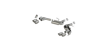 Chevrolet 2.5 Inch Dual Axle Back NPP Armor Lite For 16-Up Chevrolet Camaro V6 3.6L MBRP