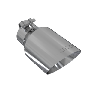 Exhaust Tip 4 Inch O.D. Dual Wall Angled Fits Aluminized Steel 2 1/2 Inch Systems MBRP