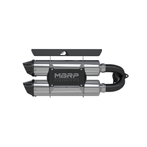 Stacked Dual Slip On Exhaust Pipe Performance Series For 16-21 Polaris RZR XP Turbo /Turbo S MBRP