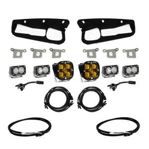 Bronco Amber SAE Fog Pocket Kit 21-Up Ford Bronco Baja Designs