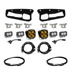 Bronco Amber SAE Fog Pocket Kit 21-Up Ford Bronco w/Upfitter Baja Designs