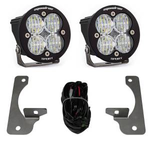 Jeep JK Squadron-R Sport Fog Pocket Light Kit Premium Bumper (Clear)-Jeep 2007-09 Wrangler JK Baja Designs