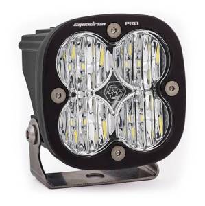 LED Light Pod Black Clear Lens Wide Cornering Pattern Squadron Pro Baja Designs