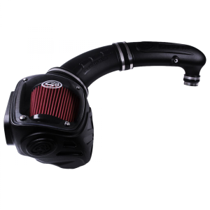 Cold Air Intake For 97-06 Jeep Wrangler TJ L6-4.0L Oiled Cotton Cleanable Red S&B