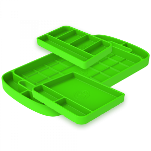 Tool Tray Silicone 3 Piece Set Color Lime Green S&B