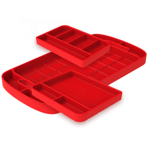 Tool Tray Silicone 3 Piece Set Color Red S&B