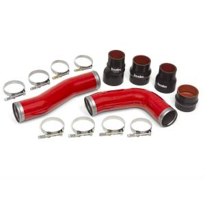 Boost Tube Kit Red Powdercoat 2010-12 Ram 6.7L OEM Replacement Boost Tubes Banks Power