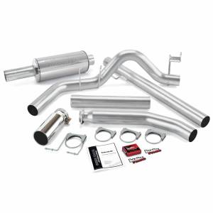 Git-Kit Bundle Power System W/Single Exit Exhaust Chrome Tip 01 Dodge 5.9L Extended Cab Banks Power