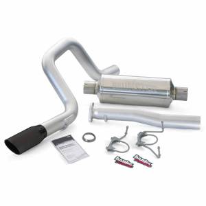 Monster Exhaust System Single Exit Black Round Tip 07-14 Toyota 4.0 FJ Cruiser Banks Power