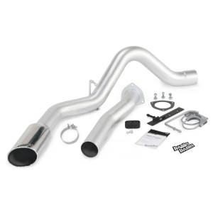 Monster Exhaust System Single Exit Chrome Tip 07-10 Chevy 6.6L LMM ECSB-CCLB to Banks Power