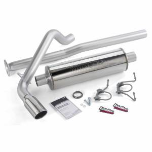 Monster Exhaust System Single Exit Chrome Tip 13-14 Toyota Tacoma 4.0L ECLB-DCLB Banks Power