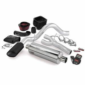 Stinger Bundle Power System W/Single Exit Exhaust Black Tip 03-06 Chevy 4.8-5.3L EC/CC-SB Banks Power