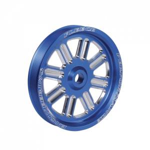 Spoke Design Cummins Dual Pump Pulley Fleece Blue Fleece Performance