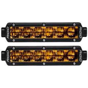 SAE J583 Compliant Selective Yellow Fog Light Pair Sr-Series Pro 6 Inch Street Legal Surface Mount Rigid Industries