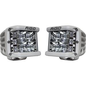 Spot Surface Mount White Housing Pair D-SS Pro RIGID Industries