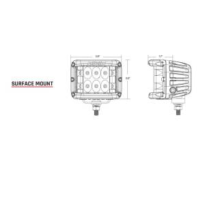 Rigid Industries - Flood Surface Mount White Housing Pair D-SS Pro RIGID Industries - Image 3