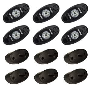 Rock Light Kit Cool White Set of 6 Lights A-Series RIGID Industries