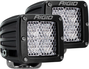 Diffused Surface Mount Black Pair D-Series Pro RIGID Industries