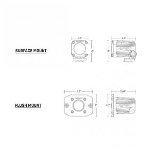 Rigid Industries - Ignite Flood Surface Mount White Housing Ignite RIGID Industries - Image 3