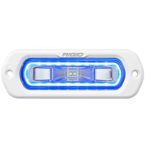 SR-L Series Marine Spreader Pod 2 Wire Flush Mount White With Blue Halo RIGID Industries