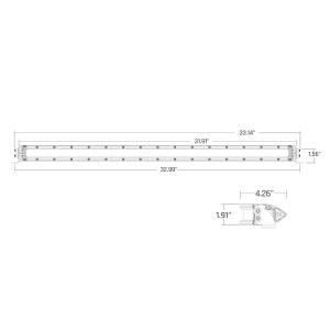 Rigid Industries - SR-Series 30 Inch Dual Function SAE Auxilary High Beam Driving Lights with Amber Backlight RIGID Industries - Image 2