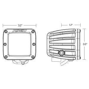 Rigid Industries - SAE Fog Light White Pair D-Series Pro RIGID Industries - Image 2