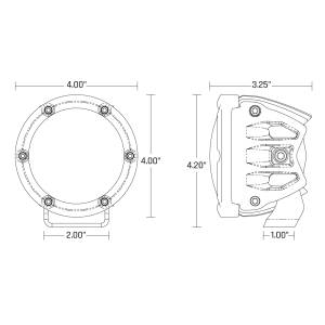 Rigid Industries - 360-Series Pro SAE 4 Inch Fog Light Yellow Pair RIGID Industries - Image 2