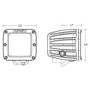 Rigid Industries - D-Series Spot with Amber PRO Lens Pair Rigid Industries - Image 3