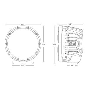 Rigid Industries - 360-Series 6 Inch Spot with Amber PRO Lens Pair Rigid Industries - Image 4