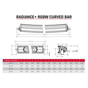 Rigid Industries - Radiance Plus Curved 50 Inch RGBW Light Bar RIGID Industries - Image 3