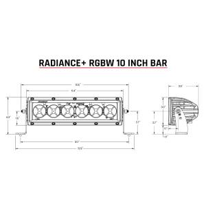 Rigid Industries - Radiance Plus 10 Inch RGBW Light Bar RIGID Industries - Image 3