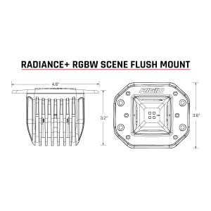 Rigid Industries - Radiance Plus Scene RGBW Flush Mount Pair RIGID Industries - Image 3