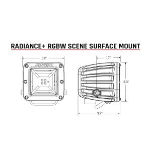 Rigid Industries - Radiance Plus Scene RGBW Surface Mount Pair RIGID Industries - Image 3