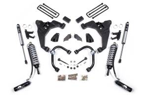 3 Inch Lift Kit FOX 2.5 Coil-Over Conversion Silverado/Sierra 2500HD/3500HD 11-19 Diesel Block Kit Without Factory Overload Fox 2.5 Performance Shocks