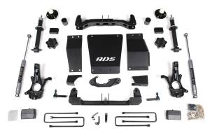 4 Inch Lift Kit Silverado/Sierra 1500 14-18 4WD Leaf Springs Aluminum / Stamped Steel Control Arms NX2 Nitro