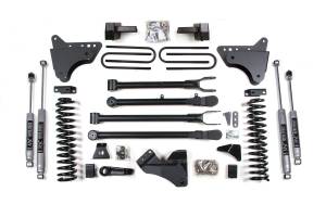 4 Inch Lift Kit w/ 4-Link Ford F250/F350 Super Duty 05-07 4WD Diesel Leaf Springs NX2 Nitro