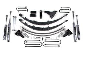 6 Inch Lift Kit Ford F250/F350 Super Duty 99-04 4WD Raduus U Bolt Leaf Springs w/NX2 Nitro Shocks