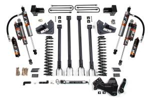 4 Inch Lift Kit w/ 4-Link Ford F350 Super Duty DRW 17-19 4WD Gas Fox 2.5 Performance Elite Shocks