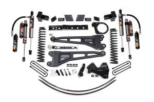 7 Inch Lift Kit w/ Radius Arm Ford F350 Super Duty DRW 20-22 4WD Diesel Fox 2.5 Performance Elite Shocks