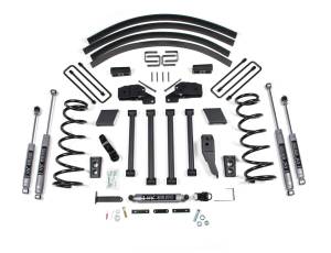 5 Inch Lift Kit Dodge Ram 2500/3500 00-02 4WD Block Kit With Factory Overload NX2 Nitro Shocks